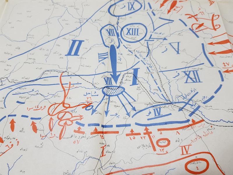 OSMANLICA BÜYÜK TAARRUZ HARİTA KROKİSİ