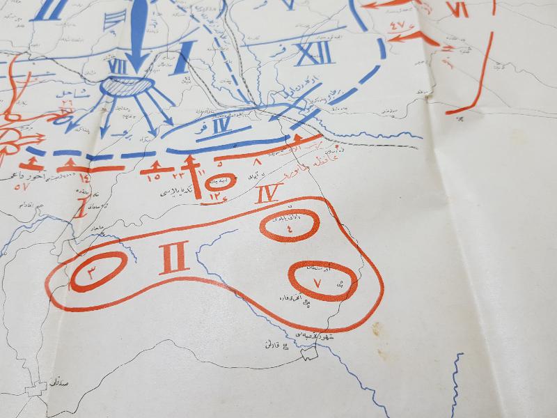 OSMANLICA BÜYÜK TAARRUZ HARİTA KROKİSİ