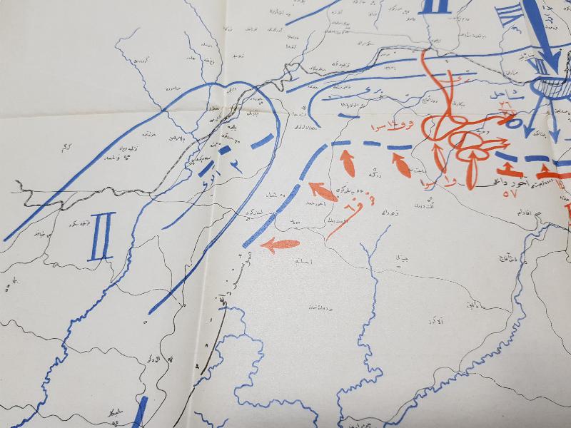 OSMANLICA BÜYÜK TAARRUZ HARİTA KROKİSİ