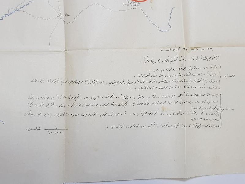 OSMANLICA BÜYÜK TAARRUZ HARİTA KROKİSİ