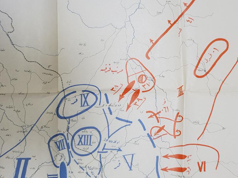 OSMANLICA BÜYÜK TAARRUZ HARİTA KROKİSİ