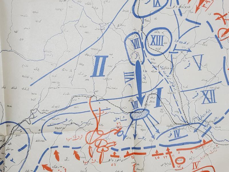 OSMANLICA BÜYÜK TAARRUZ HARİTA KROKİSİ