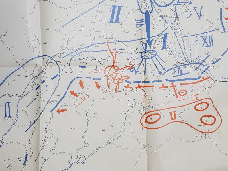 OSMANLICA BÜYÜK TAARRUZ HARİTA KROKİSİ