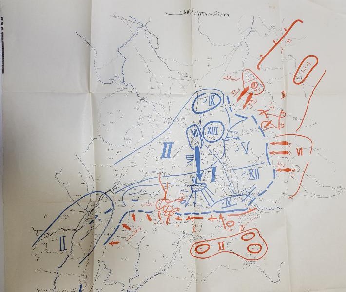 OSMANLICA BÜYÜK TAARRUZ HARİTA KROKİSİ