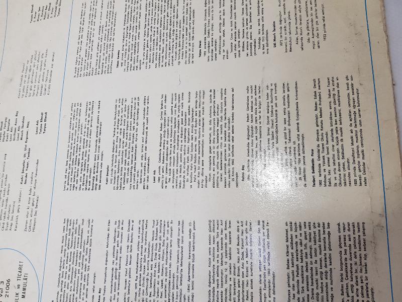 ŞEF KEMAL GÜRSES KÜRDİLİ HİCAZKAR, UŞŞAK, HÜSEYNİ FASLI 33 LP PLAK