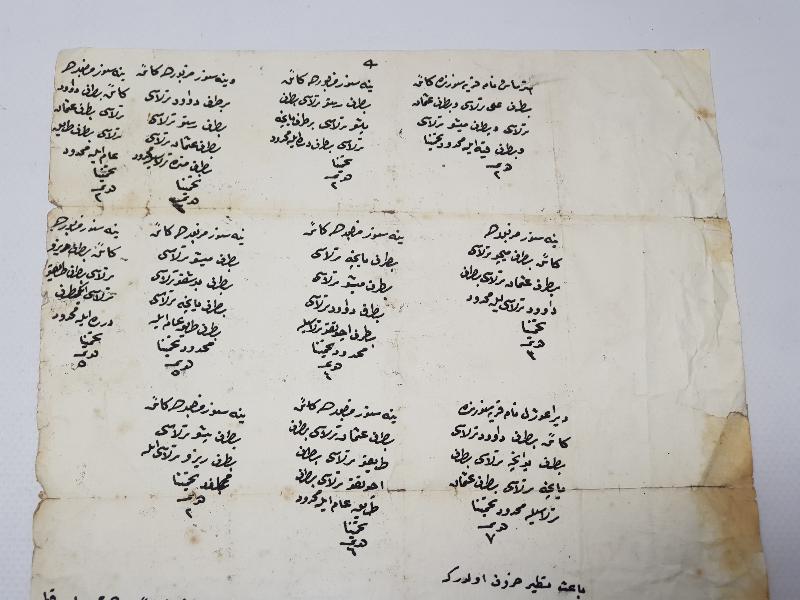 OSMANLI DÖNEMİ EL YAZMA HÜCCET