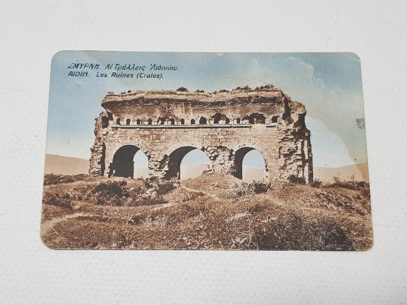 1921 YUNAN İŞGALİ DÖNEMİ ÇOK NADİR AYDIN KARTPOSTALI