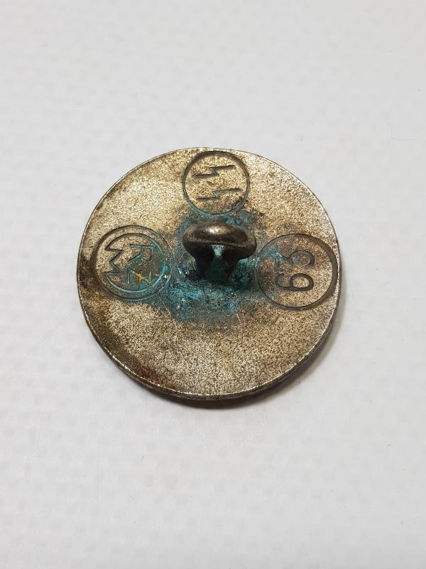 2. DÜNYA SAVAŞI DÖNEMİ ÇOK NADİR NAZİ ALMAN SUBAY DÜĞMESİ