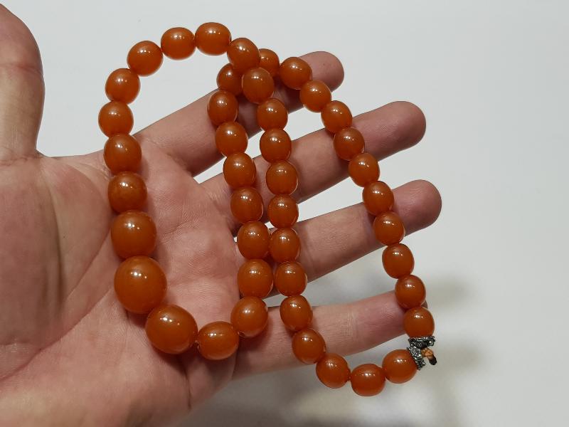 ANTİKA DAMLA KEHRİBAR KOLYE - GERDANLIK