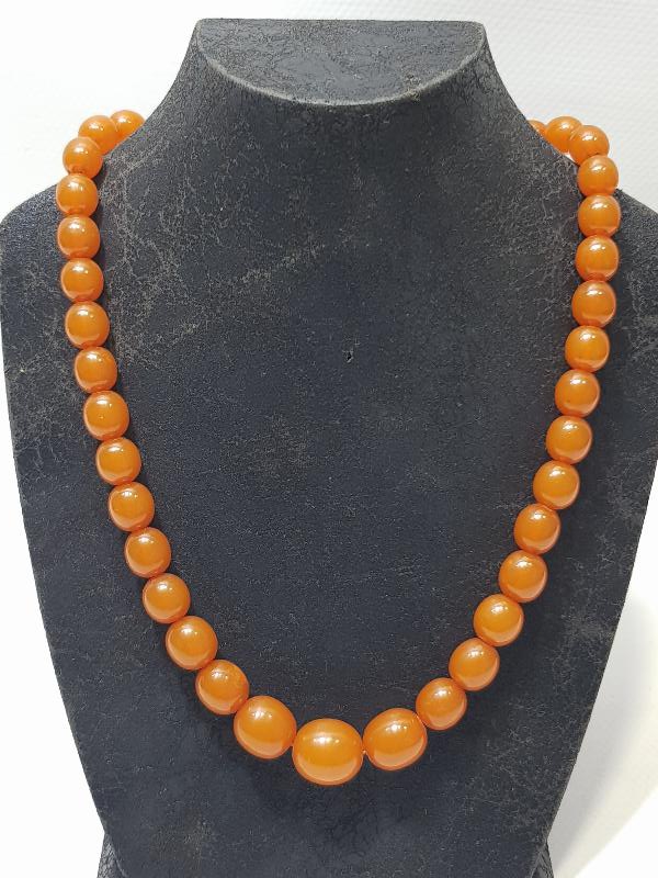 ANTİKA DAMLA KEHRİBAR KOLYE - GERDANLIK