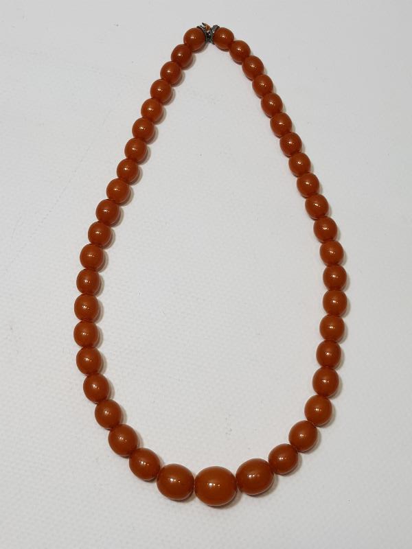 ANTİKA DAMLA KEHRİBAR KOLYE - GERDANLIK