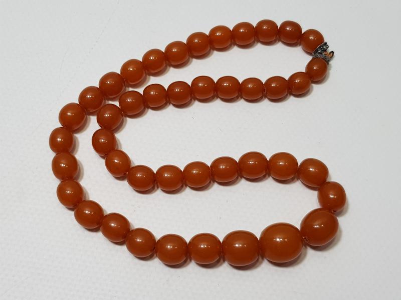 ANTİKA DAMLA KEHRİBAR KOLYE - GERDANLIK