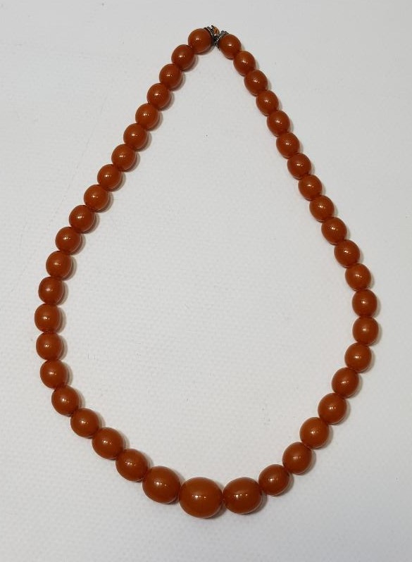 ANTİKA DAMLA KEHRİBAR KOLYE - GERDANLIK