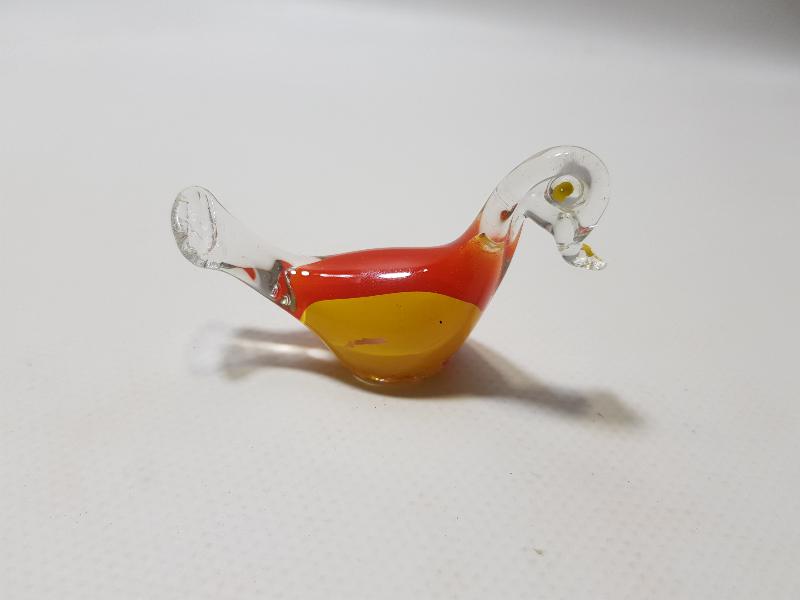 ANTİKA ANADOLU İŞİ EL BOYAMA CAM KUŞ BİBLOSU