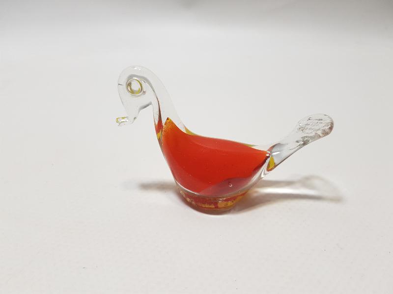 ANTİKA ANADOLU İŞİ EL BOYAMA CAM KUŞ BİBLOSU