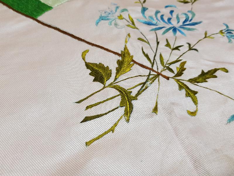 OSMANLI DÖNEMİ İTALYAN BAYRAKLI İPEK DUVAR PANOSU