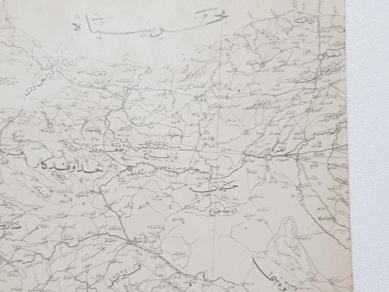 MİLLİ MÜCADELE SERİSİ ATATÜRK RESİMLİ VE BATI ANADOLU HARİTALI OSMANLICA YAZILI KARTPOSTAL