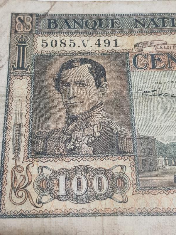 1948 TARİHLİ BELÇİKA 100 FRANK KAĞIT PARA - NADİR