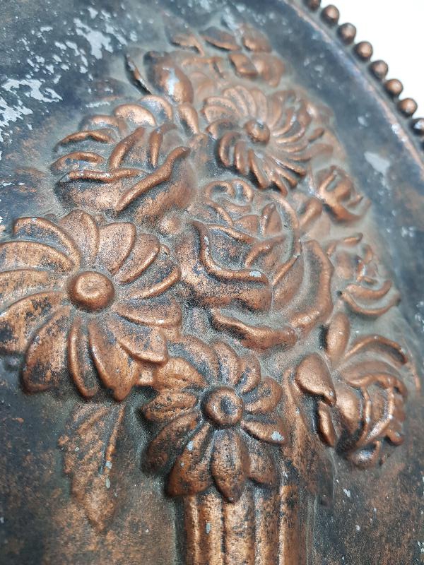 ANTİKA VAZODA ÇİÇEKLER TEMALI DUVAR PANOSU