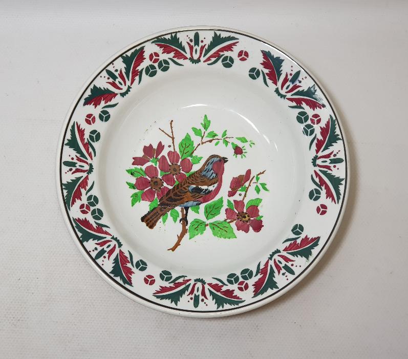 OSMANLI DÖNEMİ ÇOK NADİR KUŞ RESİMLİ PORSELEN TABAK