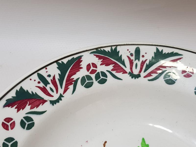 OSMANLI DÖNEMİ ÇOK NADİR KUŞ RESİMLİ PORSELEN TABAK