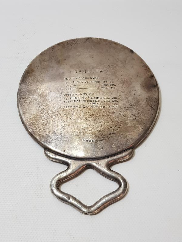 1. DÜNYA SAVAŞI İNGİLİZ DONANMASI HATIRA GÜMÜŞ AYNA