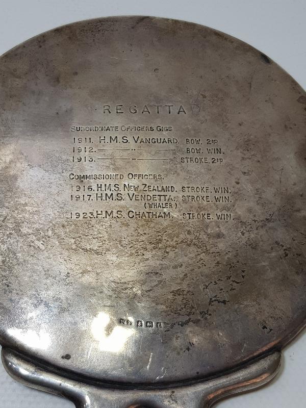 1. DÜNYA SAVAŞI İNGİLİZ DONANMASI HATIRA GÜMÜŞ AYNA