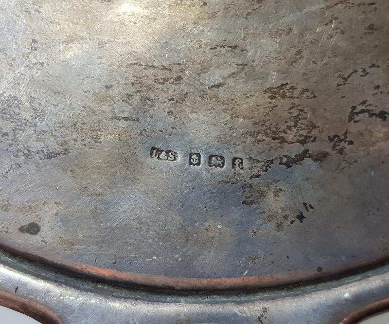 1. DÜNYA SAVAŞI İNGİLİZ DONANMASI HATIRA GÜMÜŞ AYNA