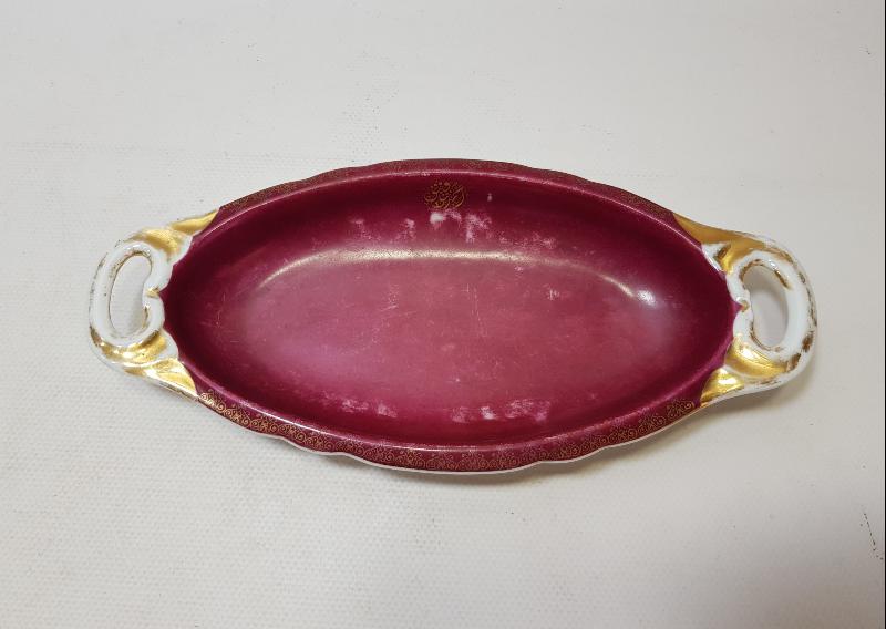 SON OSMANLI SADRAZAMI AHMET TEVFİK PAŞA'YA AİT, ALİMZADE ÖMER EFENDİ DAMGALI ÇOK NADİR KAYIK TABAK