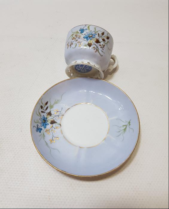 SON OSMANLI SADRAZAMI AHMET TEVFİK PAŞA'YA AİT, ALİMZADE ÖMER EFENDİ DAMGALI ÇOK NADİR KAHVE FİNCANI