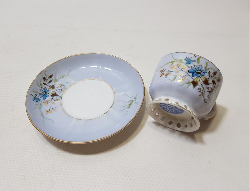 SON OSMANLI SADRAZAMI AHMET TEVFİK PAŞA'YA AİT, ALİMZADE ÖMER EFENDİ DAMGALI ÇOK NADİR KAHVE FİNCANI