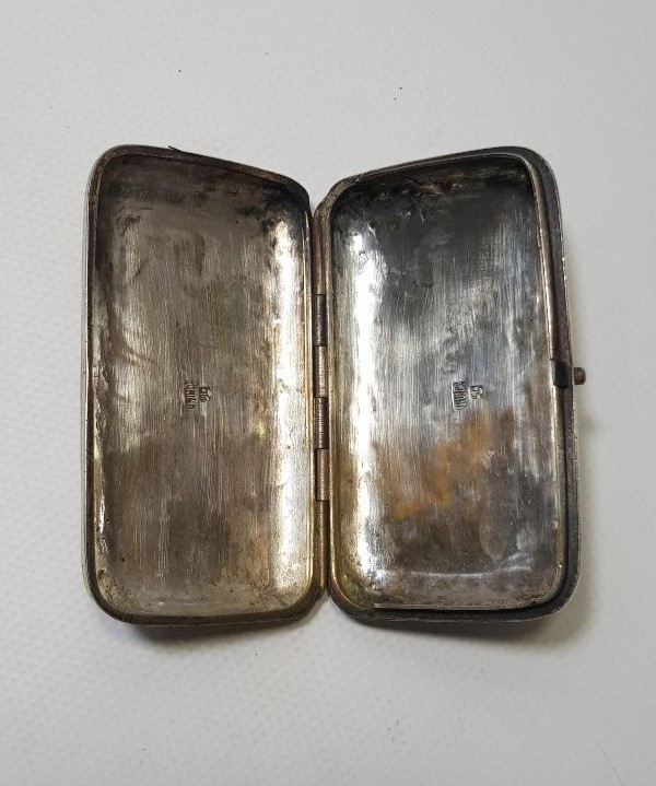 OSMANLI DEVLET ARMALI ERMENİ USTA İŞİ VAN DAMGALI GÜMÜŞ TÜTÜN TABAKASI