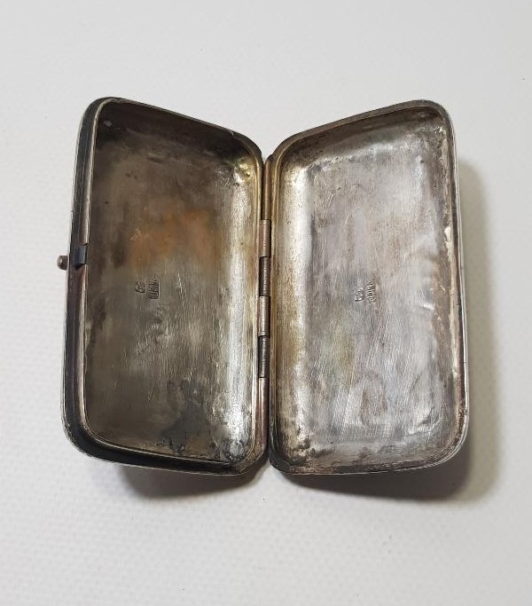 OSMANLI DEVLET ARMALI ERMENİ USTA İŞİ VAN DAMGALI GÜMÜŞ TÜTÜN TABAKASI