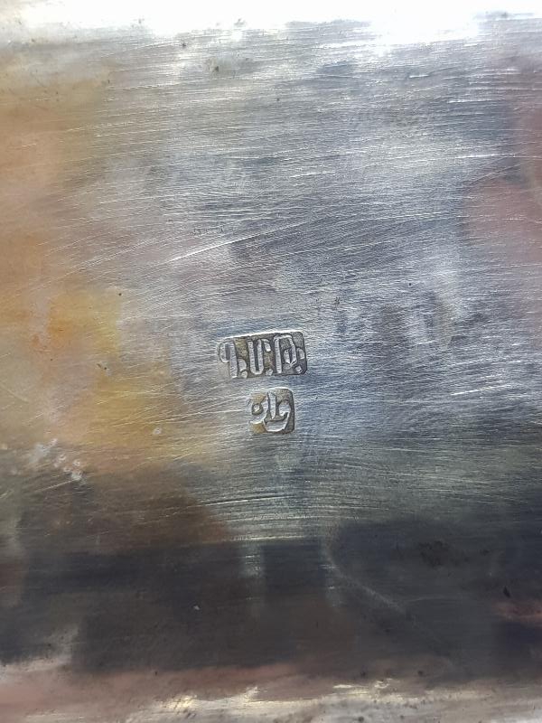 OSMANLI DEVLET ARMALI ERMENİ USTA İŞİ VAN DAMGALI GÜMÜŞ TÜTÜN TABAKASI