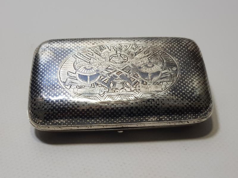 OSMANLI DEVLET ARMALI ERMENİ USTA İŞİ VAN DAMGALI GÜMÜŞ TÜTÜN TABAKASI