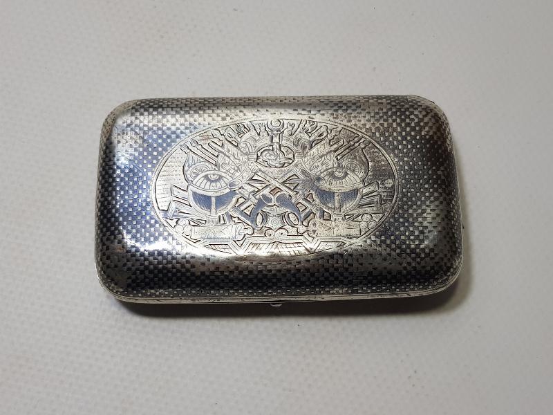 OSMANLI DEVLET ARMALI ERMENİ USTA İŞİ VAN DAMGALI GÜMÜŞ TÜTÜN TABAKASI