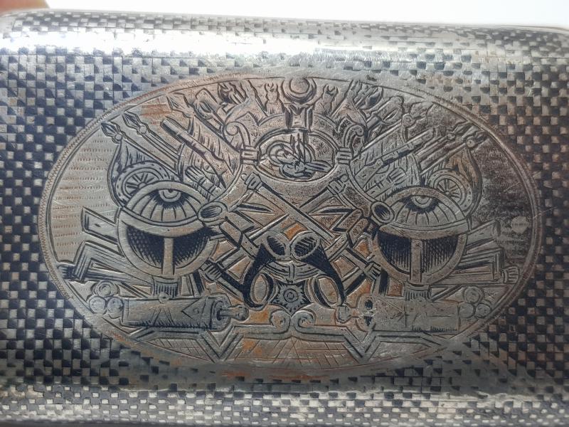 OSMANLI DEVLET ARMALI ERMENİ USTA İŞİ VAN DAMGALI GÜMÜŞ TÜTÜN TABAKASI