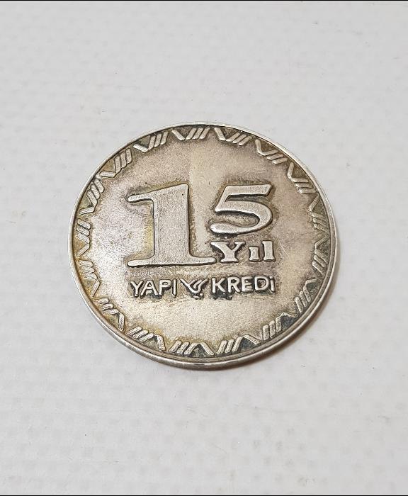 YAPI KREDİ BANKASI GÜMÜŞ 15. YIL MADALYASI