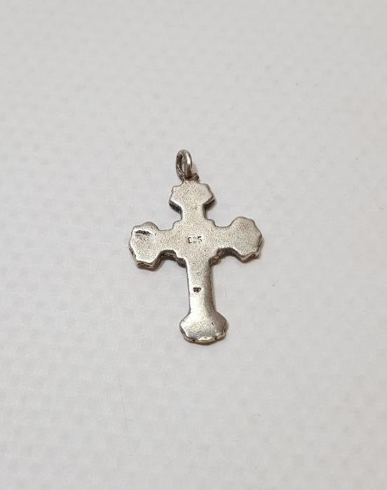 ANTİKA GÜMÜŞ HAÇ KOLYE UCU