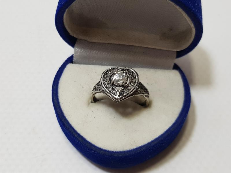 KALP FORMLU ANTİKA GÜMÜŞ YÜZÜK