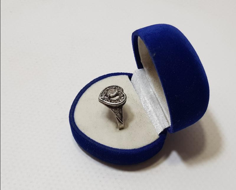 KALP FORMLU ANTİKA GÜMÜŞ YÜZÜK