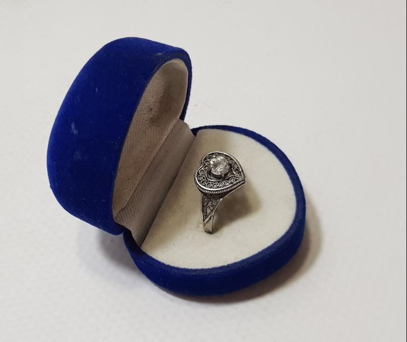 KALP FORMLU ANTİKA GÜMÜŞ YÜZÜK