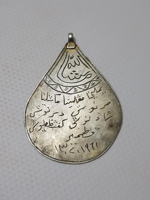 OSMANLI DÖNEMİ GÜMÜŞ ARMUDİ TILSIM KOLYE