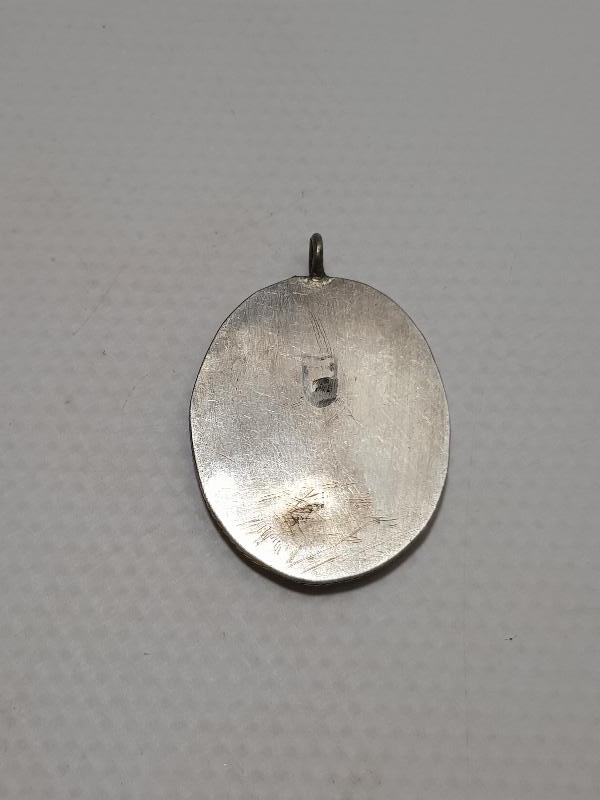 BESMELE VE MAŞALLAH YAZILI GÜMÜŞ - SEDEF KOLYE UCU