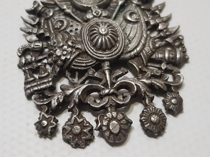 OSMANLI DÖNEMİ ÇOK NADİR GÜMÜŞ OSMANLI DEVLET ARMASI