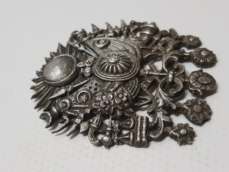 OSMANLI DÖNEMİ ÇOK NADİR GÜMÜŞ OSMANLI DEVLET ARMASI