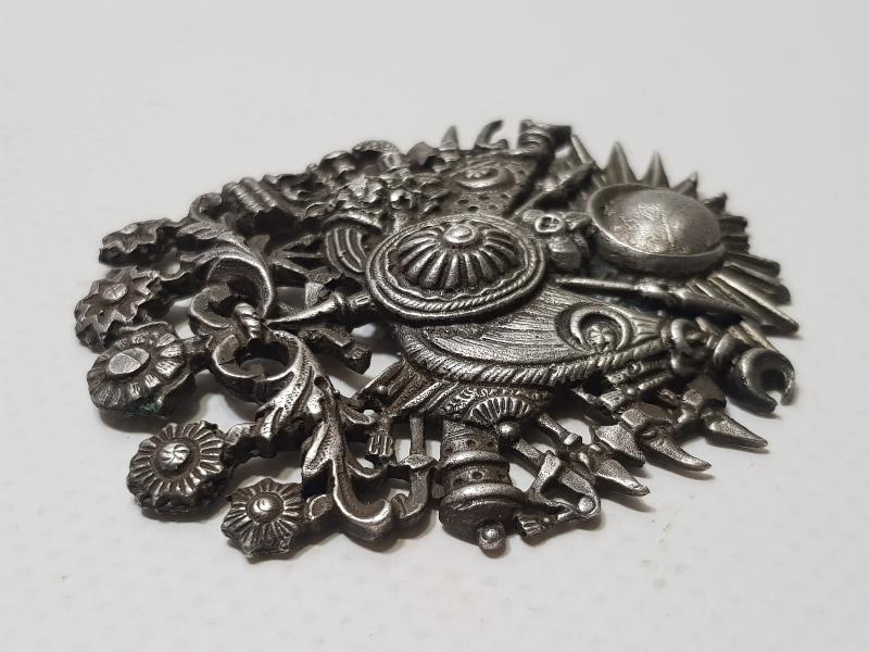 OSMANLI DÖNEMİ ÇOK NADİR GÜMÜŞ OSMANLI DEVLET ARMASI