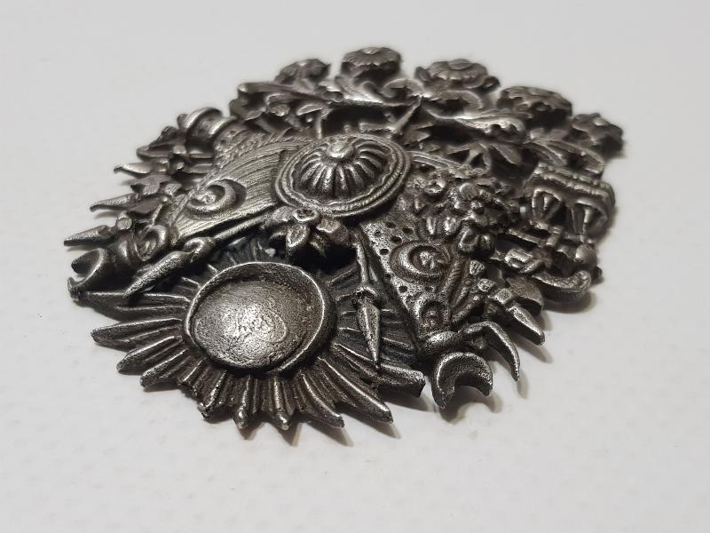 OSMANLI DÖNEMİ ÇOK NADİR GÜMÜŞ OSMANLI DEVLET ARMASI