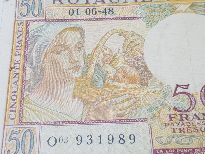 1948 BELÇİKA 50 FRANK NADİR KAĞIT PARA