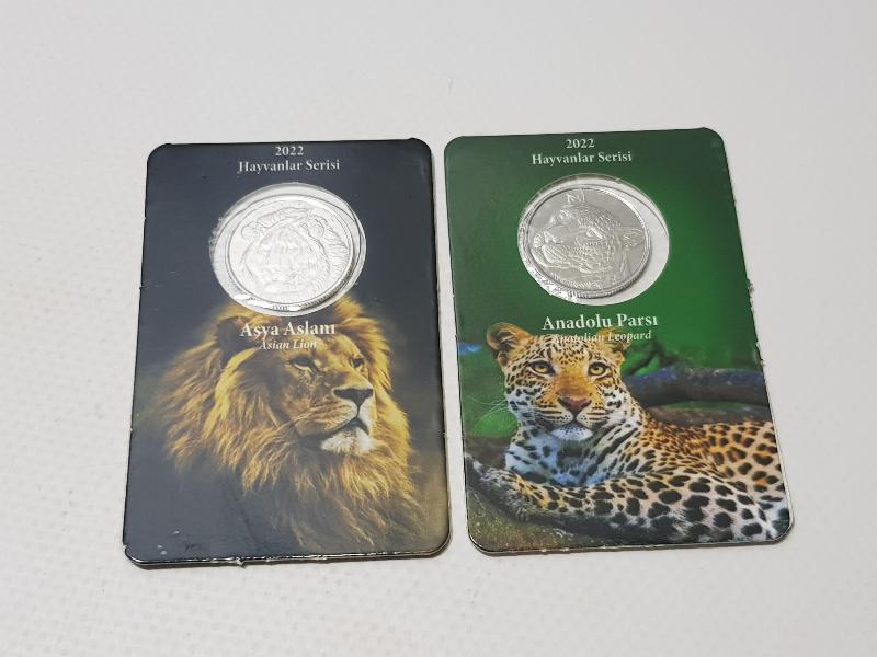 2022 HAYVANLAR SERİSİ ASYA ASLANI VE ANADOLU PARSI HATIRA PARASI